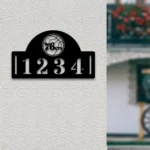 Philadelphia 76ers Metal Sign Nba Metal House Number Sign 1
