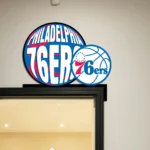 Philadelphia 76ers Metal Sign Philly Sixers Art 1
