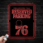 Philadelphia 76ers Metal Sign Reserved Parking 1