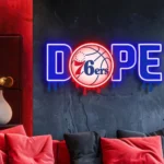 Philadelphia 76ers Neon Sign Dripping Dope 1