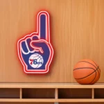 Philadelphia 76ers Neon Sign Nba Foam Finger 1
