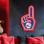 Philadelphia 76ers Neon Sign Nba Foam Finger 1