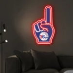 Philadelphia 76ers Neon Sign Nba Foam Finger 1