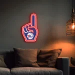 Philadelphia 76ers Neon Sign Nba Foam Finger 1