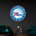 Philadelphia 76ers Neon Sign Philly 76ers Art 1