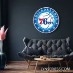 Philadelphia 76ers Neon Sign Philly 76ers Art 1