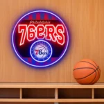 Philadelphia 76ers Neon Sign Vintage Acrylic 1