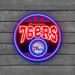 Philadelphia 76ers Neon Sign Vintage Acrylic 1