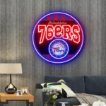 Philadelphia 76ers Neon Sign Vintage Acrylic 1