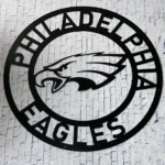 Philadelphia Eagles Metal Sign Flying Eagle Head 1