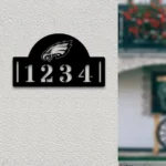 Philadelphia Eagles Metal Sign Nfl Metal House Number Sign 1
