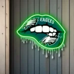 Philadelphia Eagles Neon Sign Dripping Lips 1