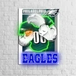 Philadelphia Eagles Neon Sign Mascot Acrylic 1