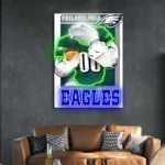 Philadelphia Eagles Neon Sign Mascot Acrylic 1