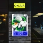 Philadelphia Eagles Neon Sign Mascot Acrylic 1