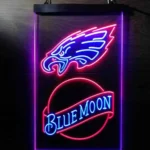 Philadelphia Eagles Neon Sign Navy Moon Bar Est 1933 1