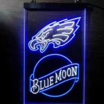 Philadelphia Eagles Neon Sign Navy Moon Bar Est 1933 1