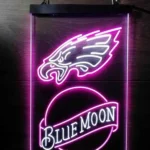 Philadelphia Eagles Neon Sign Navy Moon Bar Est 1933 1