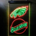 Philadelphia Eagles Neon Sign Navy Moon Bar Est 1933 1