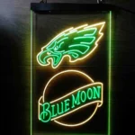 Philadelphia Eagles Neon Sign Navy Moon Bar Est 1933 1