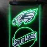 Philadelphia Eagles Neon Sign Navy Moon Bar Est 1933 1