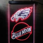 Philadelphia Eagles Neon Sign Navy Moon Bar Est 1933 1
