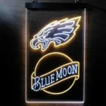 Philadelphia Eagles Neon Sign Navy Moon Bar Est 1933 1