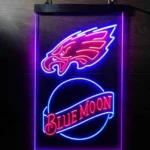 Philadelphia Eagles Neon Sign Navy Moon Bar Est 1933 1