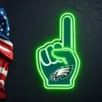 Philadelphia Eagles Neon Sign Nfl Foam Finger 1