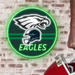 Philadelphia Eagles Neon Sign Nfl Helmet Acrylic 1
