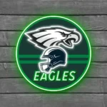 Philadelphia Eagles Neon Sign Nfl Helmet Acrylic 1