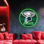 Philadelphia Eagles Neon Sign Nfl Helmet Acrylic 1