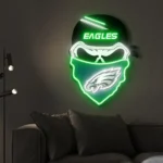 Philadelphia Eagles Neon Sign Skull 1
