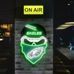 Philadelphia Eagles Neon Sign Skull 1