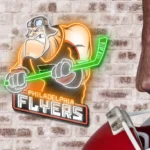Philadelphia Flyers Neon Sign Mascot Acrylic 1