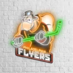Philadelphia Flyers Neon Sign Mascot Acrylic 1