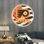Philadelphia Flyers Neon Sign Us Flag Acrylic 1