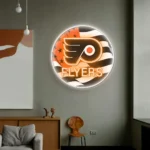 Philadelphia Flyers Neon Sign Us Flag Acrylic 1