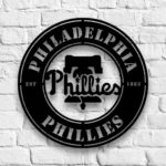 Philadelphia Phillies Metal Sign Phils Bell Badge 1