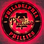 Philadelphia Phillies Metal Sign Phils Bell Badge 1