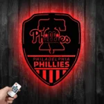Philadelphia Phillies Metal Sign Shield Shape 1