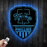 Philadelphia Phillies Metal Sign Shield Shape 1