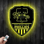 Philadelphia Phillies Metal Sign Shield Shape 1