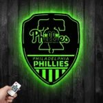 Philadelphia Phillies Metal Sign Shield Shape 1