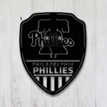 Philadelphia Phillies Metal Sign Shield Shape 1