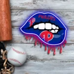 Philadelphia Phillies Neon Sign Dripping Lips 1
