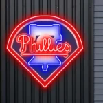 Philadelphia Phillies Neon Sign Philly Bell Logo 1