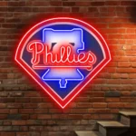 Philadelphia Phillies Neon Sign Philly Bell Logo 1