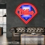 Philadelphia Phillies Neon Sign Philly Bell Logo 1