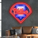 Philadelphia Phillies Neon Sign Philly Bell Logo 1